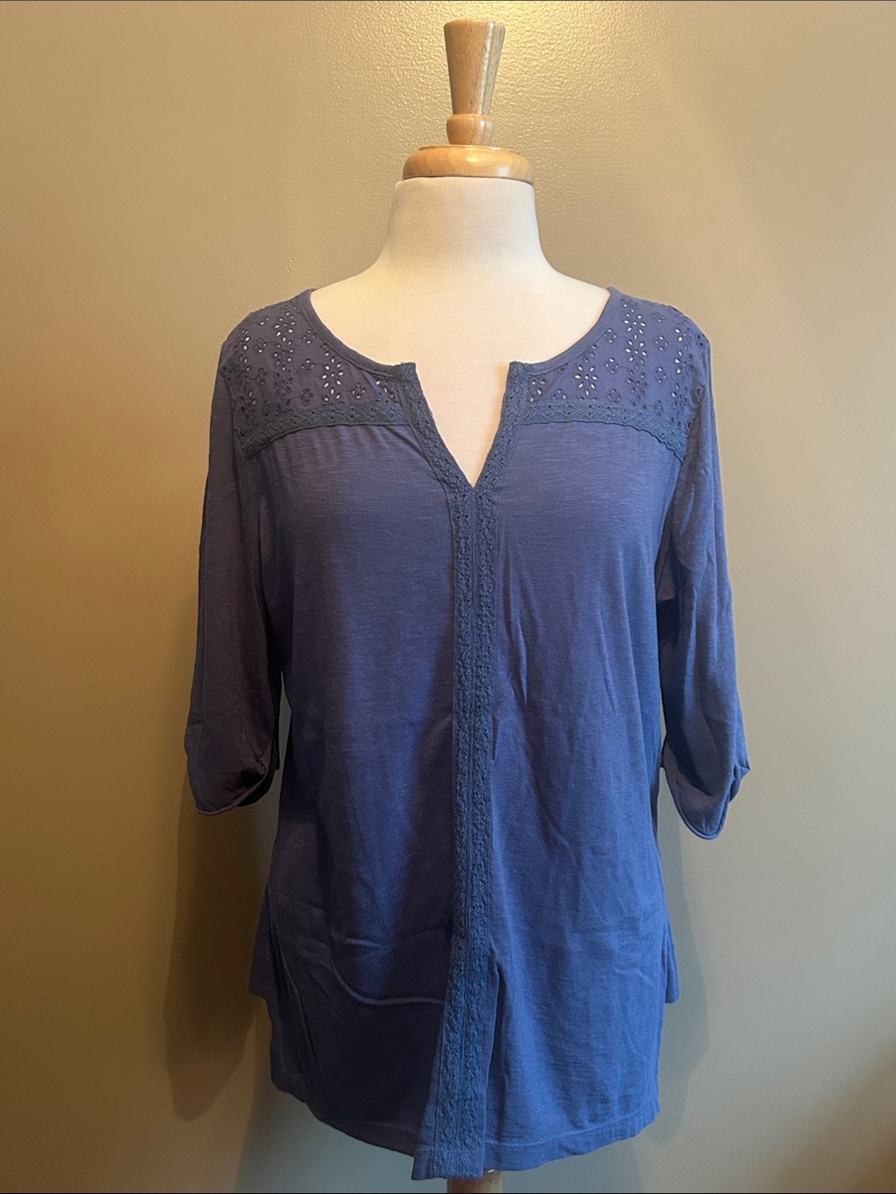 Natural Reflections Blue Top Size L